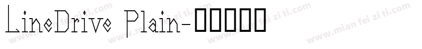 LineDrive Plain字体转换
